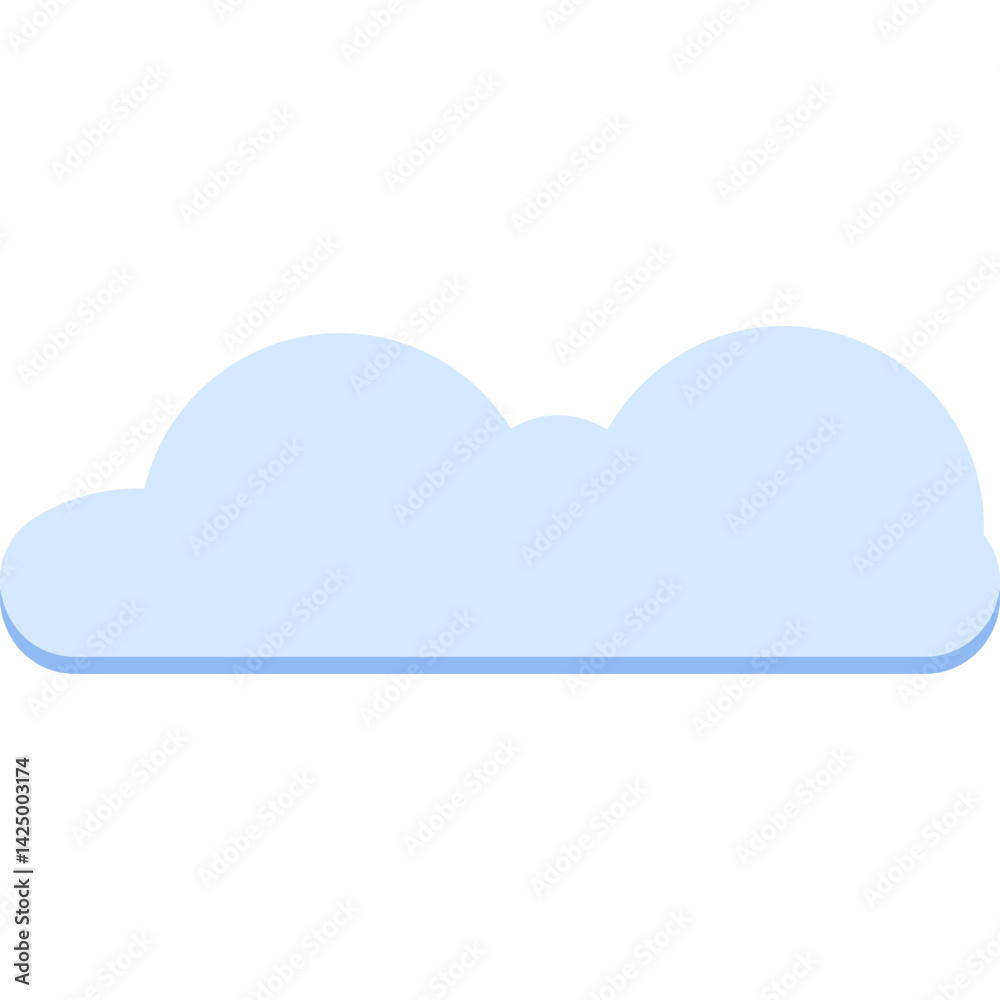 Minimalist Cloud Vector Minimalist Cloud Vector