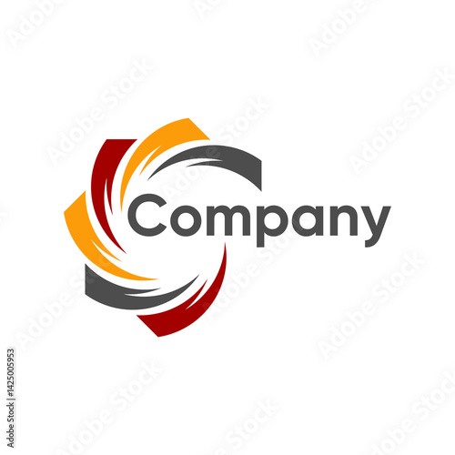isolated abstract logo, generic circle logo design, editable icon, generic icon for your company, full color
