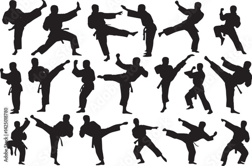 silhouettes of dancing people