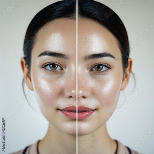 Before & After Radiant Skin Transformation - Skincare Routine photo