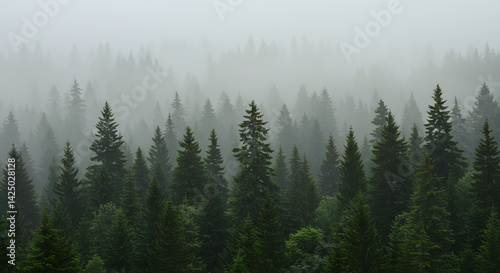fog in the forest