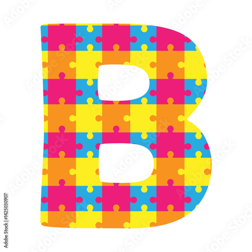 alphabet B puzzle blocks