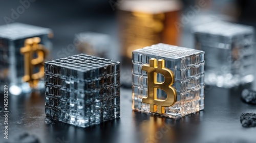 Bitcoin block as a fundamental component of cryptocurrency business and blockchain technology for modern startups