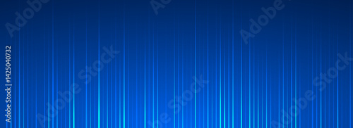 Bright neon streaks wallpaper. Vertical glowing light stripe background. Straight trail flare dynamic concept. Shining rays and beams design elements. Blue tech laser light pattern backdrop. Vector 