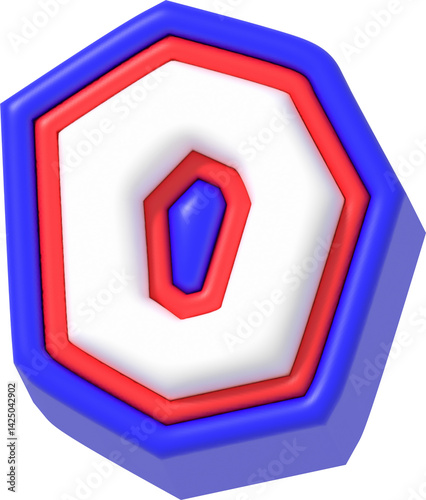 Letter O, Super Cartoon 3D Lettering