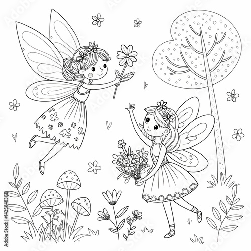 fairies coloring pages for coloring book fairies