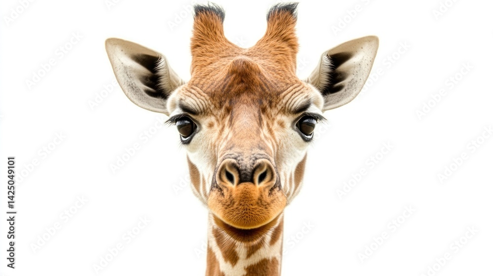 Fototapeta premium Close-up of a giraffe's face