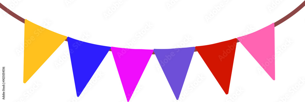 Fototapeta premium Birthday flags