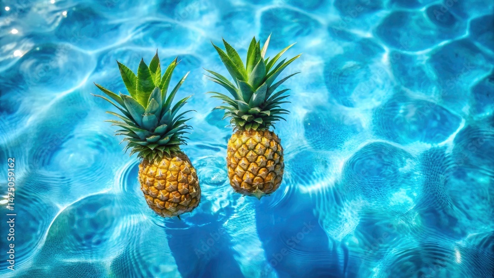 Summer Pool Pineapple Float, Tropical Pool Party, Pineapple Floaties, Top View Pool, Floating Pineapples, Summer Fun, Relaxing Poolside Summer Pool Pineapple Float, Tropical Pool Party, Pineapple Floaties, Top View Pool, Floating Pineapples, Summer Fun, Relaxing Poolside
