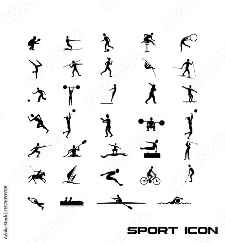 sport icon silhouette