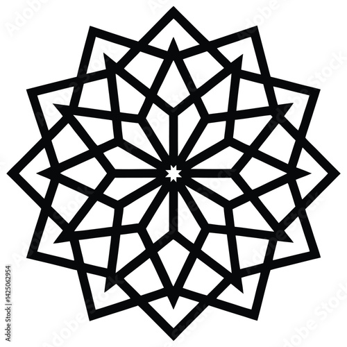 geometric pattern used in islamic art and design