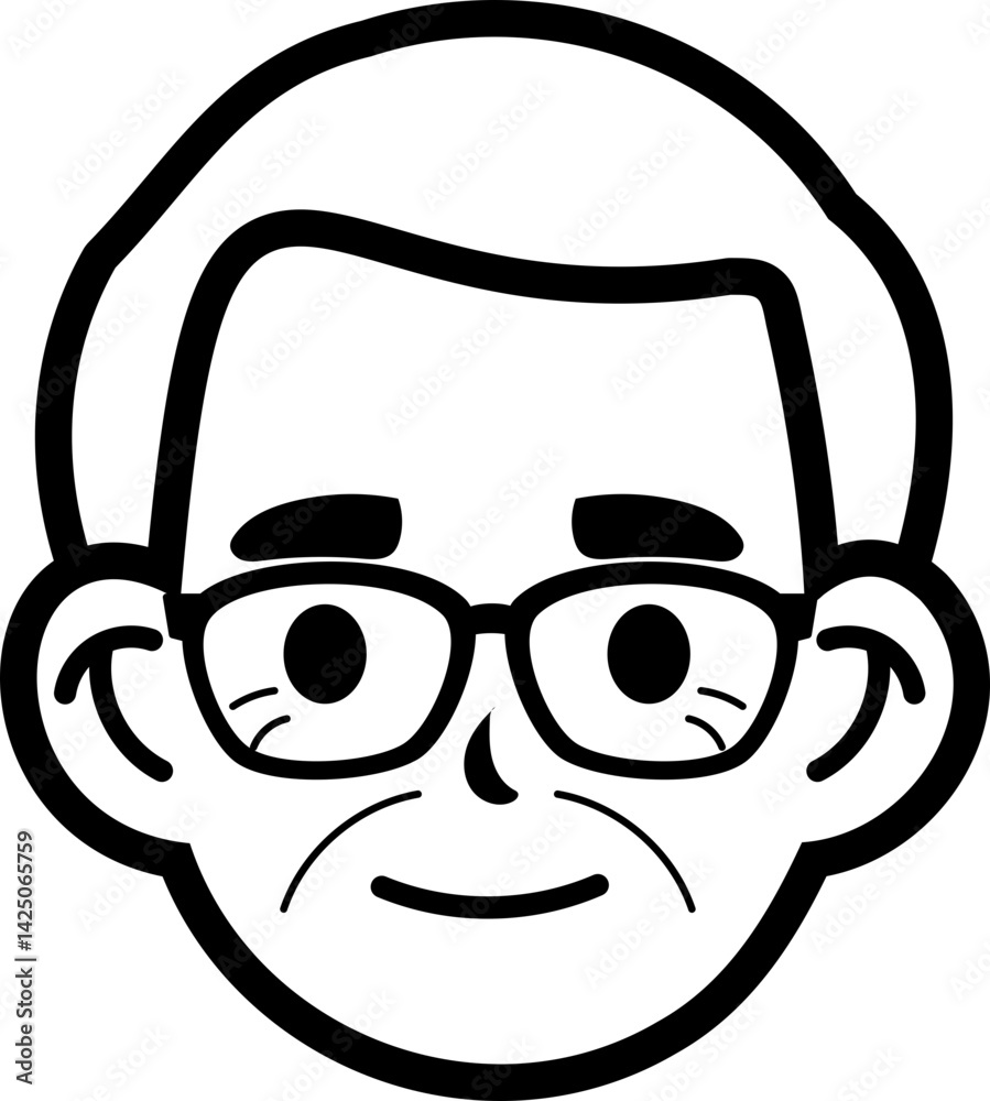 Family Portraits with Happy Expressions – Flat Vector Set Family Portraits with Happy Expressions – Flat Vector Set