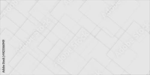 Abstract elegant background white and gray squares texture. Abstract white and grey geometric overlapping square pattern abstract futuristic background technology digital concept.	
