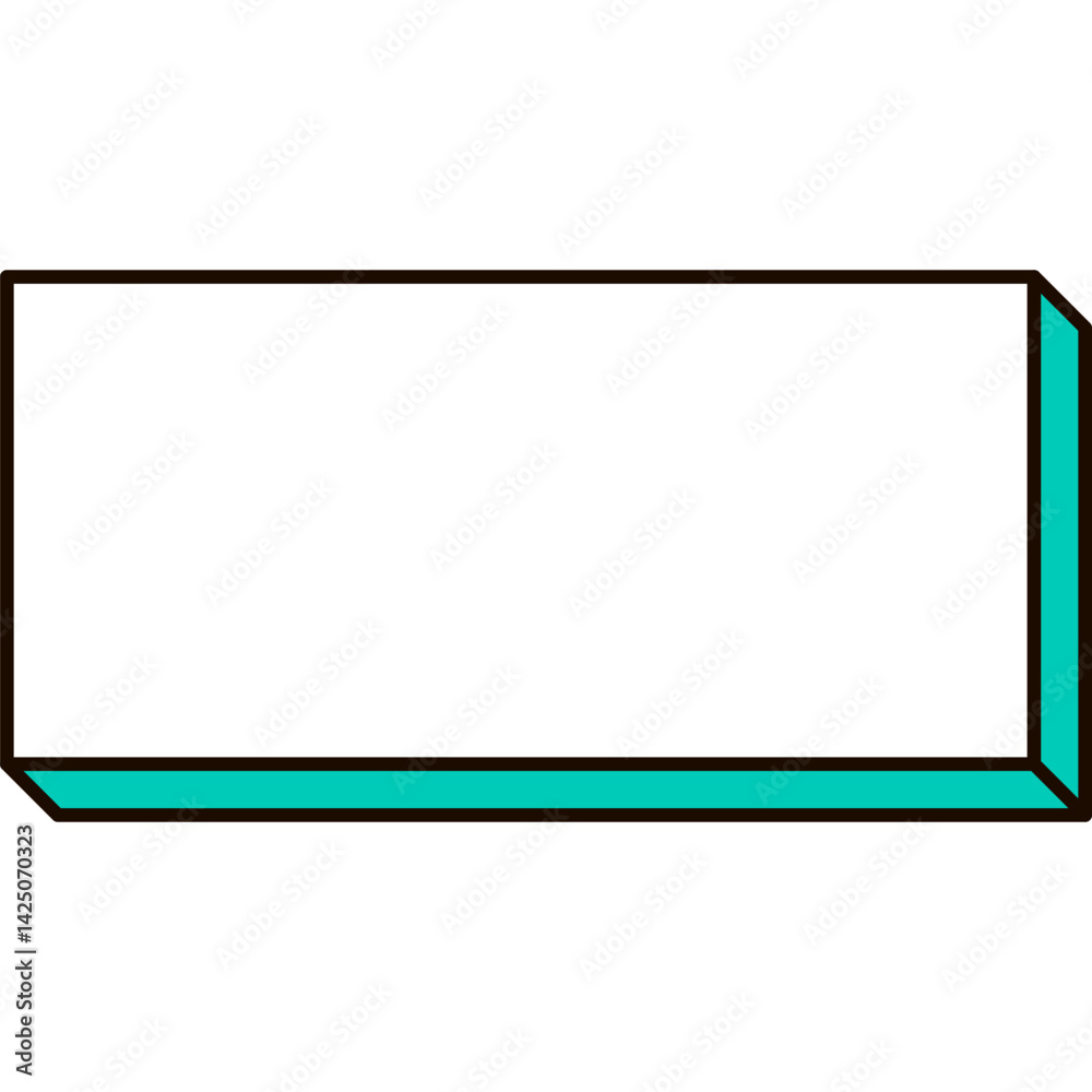 Obraz premium Retro Banner Rectangle