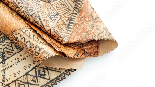 Wallpaper Mural Intricate, hand-drawn patterns on textured, brown paper Torontodigital.ca