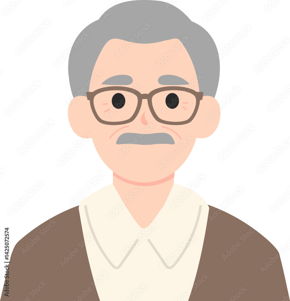 Family Portraits with Happy Expressions – Flat Vector Set Family Portraits with Happy Expressions – Flat Vector Set