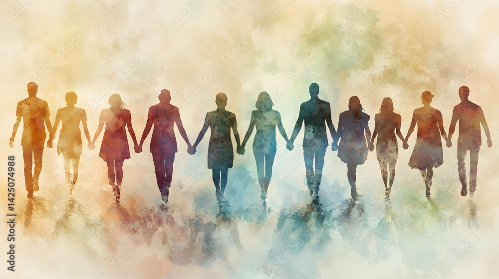 Diverse group illustration expressing social harmony, inclusion, and mutual help across cultures
Diverse group illustration expressing social harmony, inclusion, and mutual help across cultures