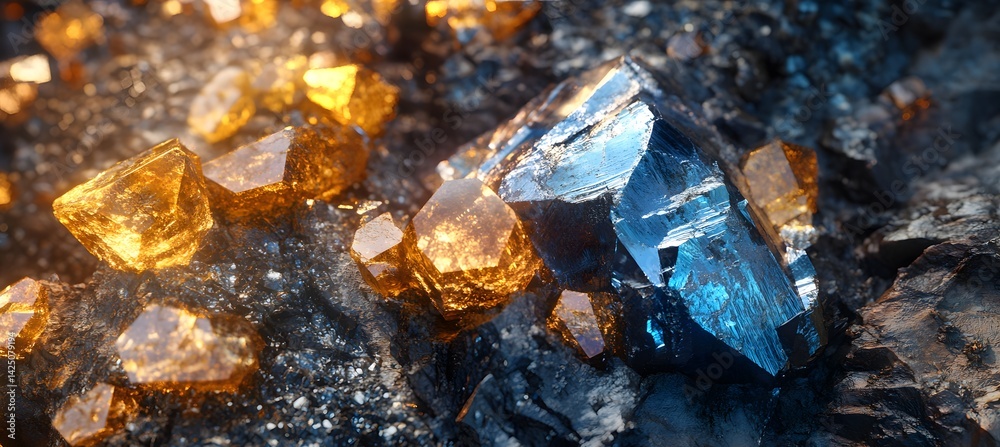 Shiny minerals representing rare earth elements in global economic and tech industries
Title
Copy
Edit