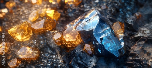 Obraz na płótnie Shiny minerals representing rare earth elements in global economic and tech industries
Title
Copy
Edit
w salonie
