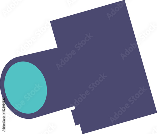 Digital photo camera device vector illustration