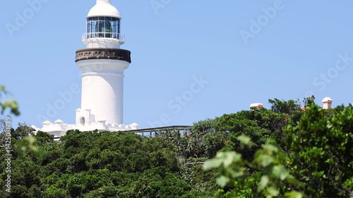 Wallpaper Mural White Lighthouse Towering Over Green Canopy Torontodigital.ca