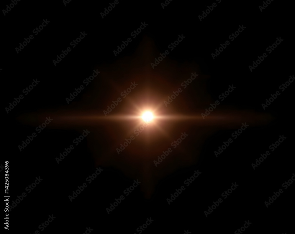 Dramatic cinematic flare illuminating a stark canvas, creating a mesmerizing visual effect and evoking feelings of wonder and intrigue through stark contrast