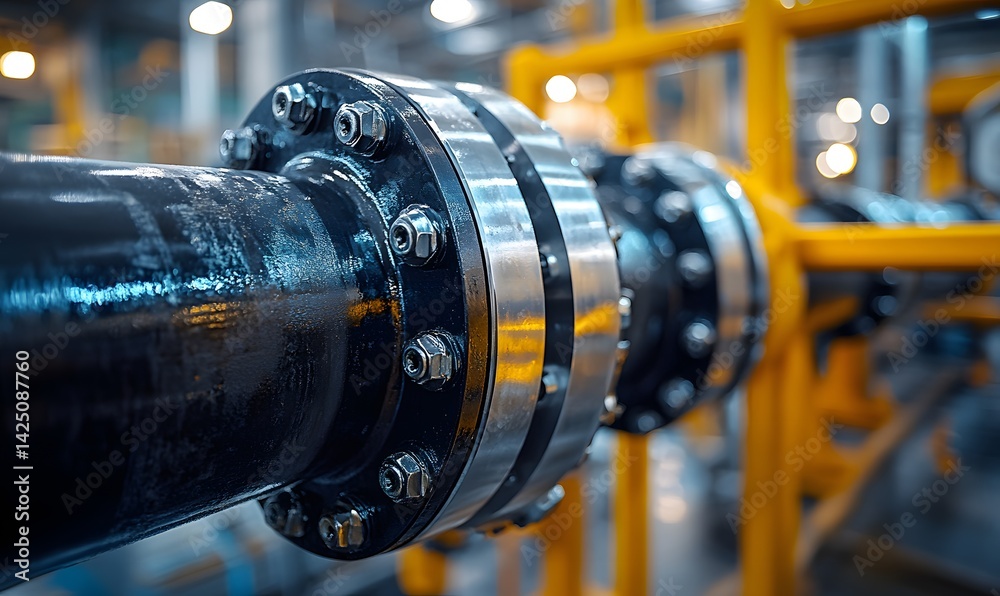 Industrial pipe with flange and bolts, symbolizing secure gasket installation,
Industrial pipe with flange and bolts, symbolizing secure gasket installation,