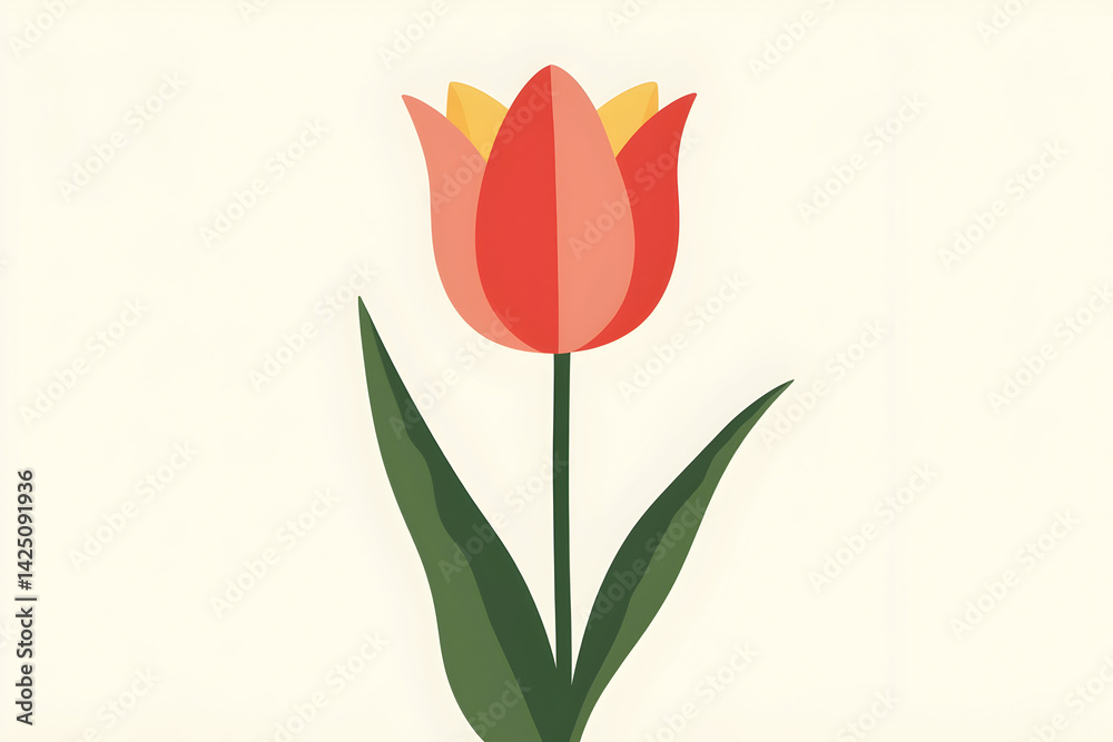 Elegant Minimalist Tulip Illustration on Transparent Canvas, A Modern Floral Design with Simplistic Beauty and Clean Lines for Creative Projects Elegant Minimalist Tulip Illustration on Transparent Canvas, A Modern Floral Design with Simplistic Beauty and Clean Lines for Creative Projects