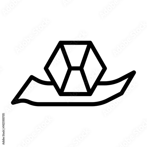 Paperweight Vector Line Icon Design