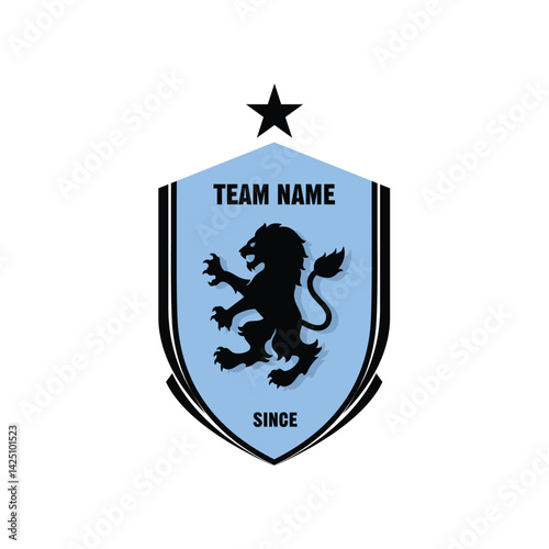Football club design logo bla...