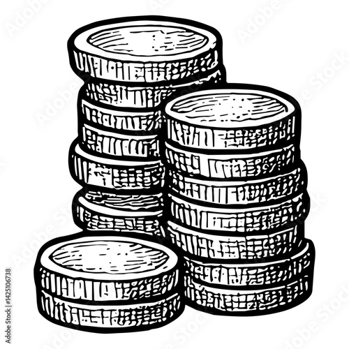stack of coins