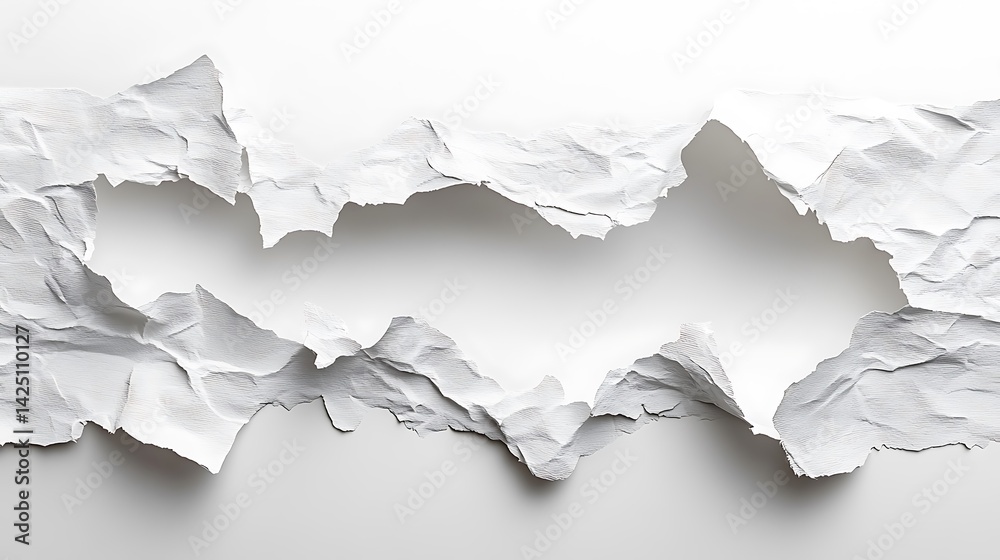 Vector illustration of a ripped hole in white paper with a shadow, isolated on a background. Vector illustration of a ripped hole in white paper with a shadow, isolated on a background.