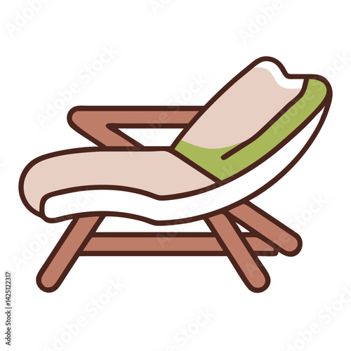 Outdoor Lounge Chairs Vector Icon