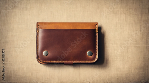 An empty wallet with filter effect retro vintage style