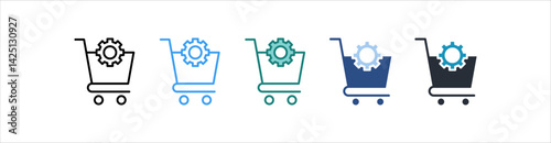 Procurement Icon In Different Style Vector