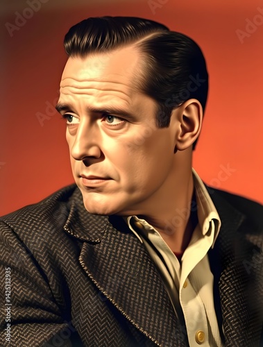 Lawrence Olivier Vintage Portrait Classic Hollywood Style