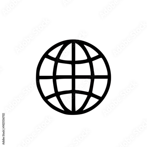 Outline Handdrawn Globe Icon