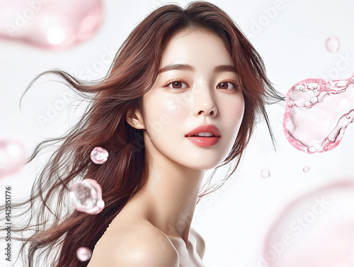 asian korean beauty woman model photo