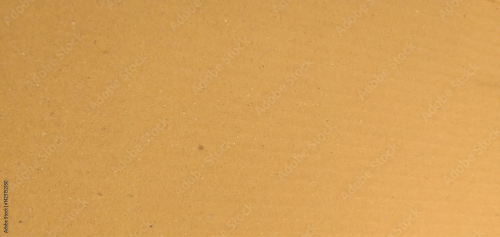 Background of brown kraft paper or cardboard texture. old paper sheet, parchment or papyrus surface, vector realistic illustration.
