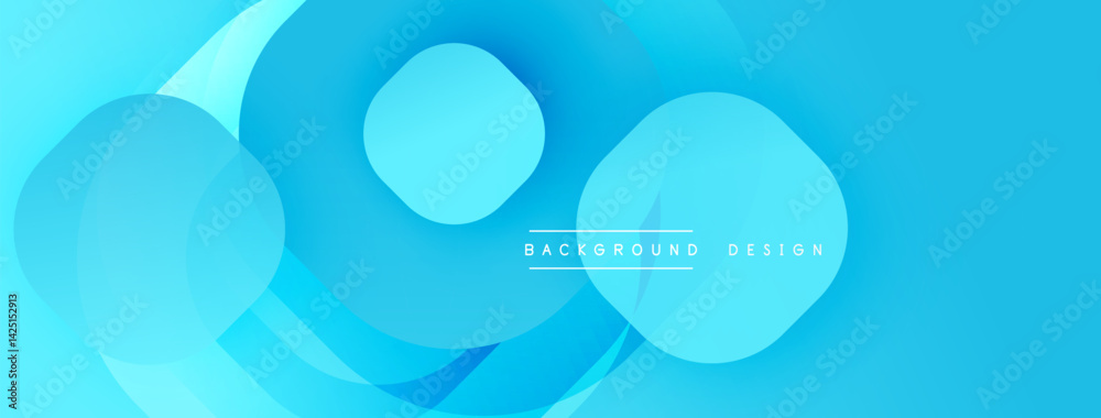 Abstract blue background features overlapping circles, curves. Gradient shades create depth, modern aesthetic. Minimalist design suitable for digital projects, presentations. Abstract blue background features overlapping circles, curves. Gradient shades create depth, modern aesthetic. Minimalist design suitable for digital projects, presentations.