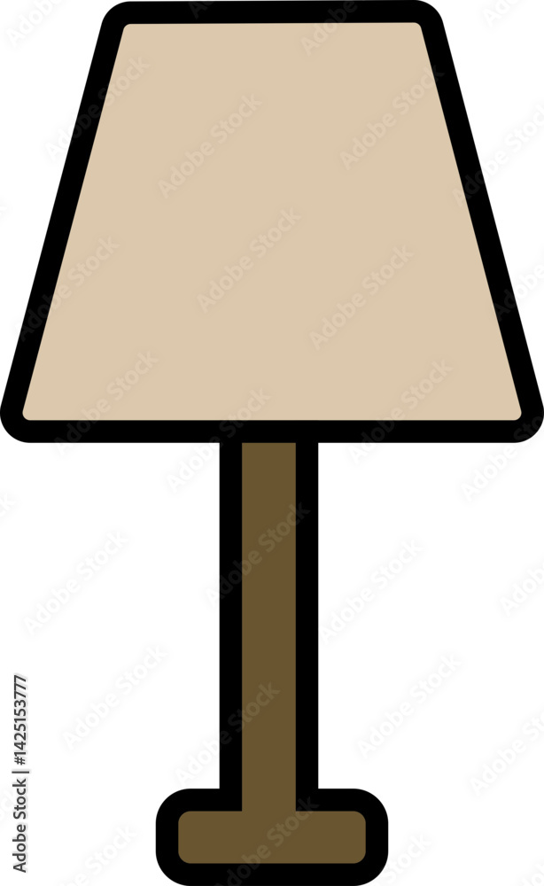 Fototapeta premium Modern Standing Lamp – Minimal Interior Design