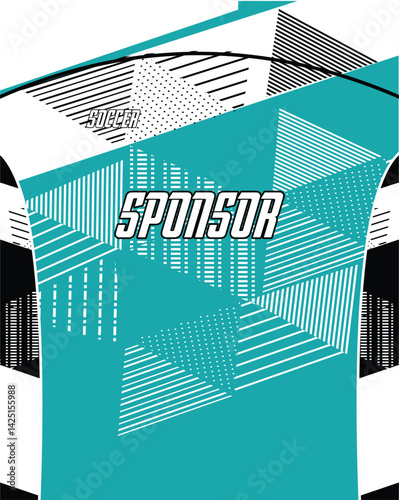 grunge Abstract Geometric Vector Pattern for Sports Jersey Sublimation