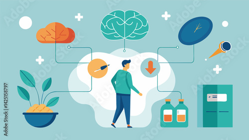 A storyboard depicting a persons journey from depression to recovery with the help of ketamine using brain chemistry visuals to show the mechanism of.