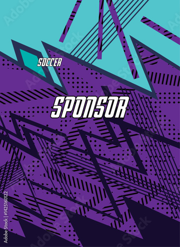 grunge Abstract Geometric Vector Pattern for Sports Jersey Sublimation