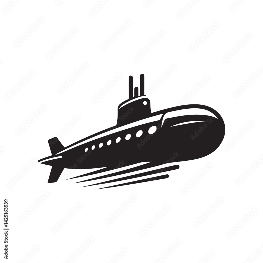 submarine vector silhouette clip art illustration submarine vector silhouette clip art illustration