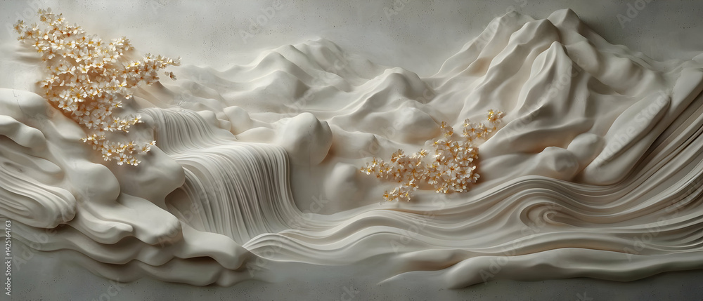Sculptural Landscape with Delicate Accents Sculptural Landscape with Delicate Accents