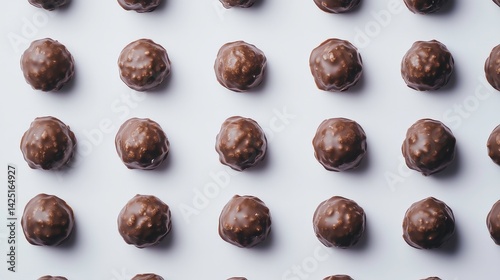 Wallpaper Mural Chocolate Covered Nuts on White Background Torontodigital.ca