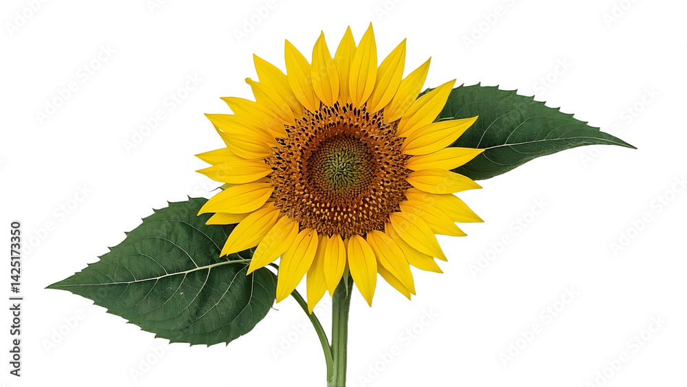 Obraz premium Sunflower isolated on white background