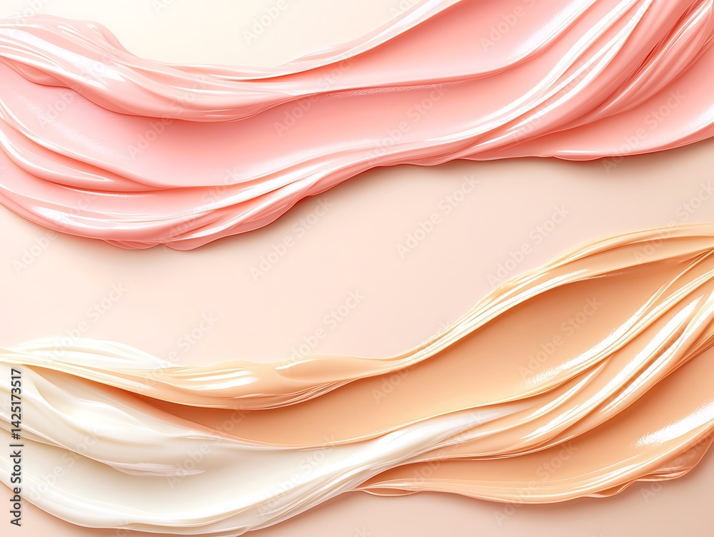 Obraz premium Skin Cream Swatches