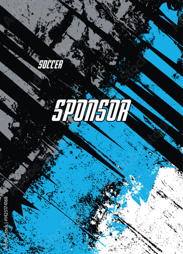 grunge Abstract Geometric Vector Pattern for Sports Jersey Sublimation